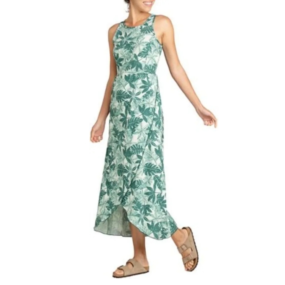 Toad&Co Sunkissed Maxi Dress - Green Botanical - Size Small